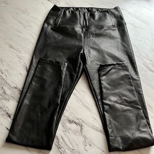Faux leather leggings